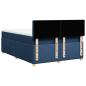 Preview: Boxspringbett mit Matratze Blau 160x200 cm Stoff