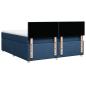 Preview: Boxspringbett mit Matratze Blau 180x200 cm Stoff