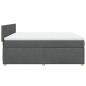 Preview: Boxspringbett mit Matratze Dunkelgrau 180x200 cm Stoff