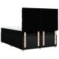 Preview: Boxspringbett mit Matratze Schwarz 140x200 cm Stoff