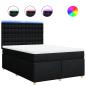 Preview: Boxspringbett mit Matratze Schwarz 140x200 cm Stoff