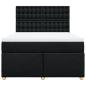 Preview: Boxspringbett mit Matratze Schwarz 140x200 cm Stoff