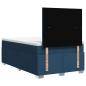 Preview: Boxspringbett mit Matratze Blau 120x190 cm Stoff
