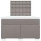 Preview: Boxspringbett mit Matratze Taupe 120x190 cm Stoff