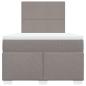Preview: Boxspringbett mit Matratze Taupe 120x190 cm Stoff