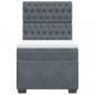 Preview: Boxspringbett mit Matratze Dunkelgrau 90x190 cm Samt