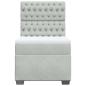 Preview: Boxspringbett mit Matratze Hellgrau 90x200 cm Samt