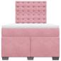 Preview: Boxspringbett mit Matratze Rosa 120x190 cm Samt