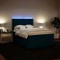 Preview: Boxspringbett mit Matratze Blau 140x200 cm Samt