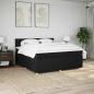 Preview: Boxspringbett mit Matratze Schwarz 180x200 cm Stoff