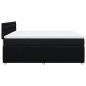 Preview: Boxspringbett mit Matratze Schwarz 180x200 cm Stoff