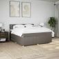 Preview: Boxspringbett mit Matratze Taupe 180x200 cm Stoff