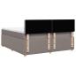 Preview: Boxspringbett mit Matratze Taupe 180x200 cm Stoff
