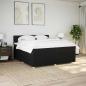 Preview: Boxspringbett mit Matratze Schwarz 200x200 cm Stoff