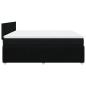 Preview: Boxspringbett mit Matratze Schwarz 200x200 cm Stoff