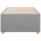 Preview: Bettgestell ohne Matratze Hellgrau 90x190 cm Stoff