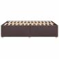 Preview: Bettgestell Dunkelbraun 120x190 cm Stoff