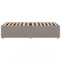Preview: Bettgestell Taupe 90x200 cm Stoff