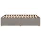 Preview: Bettgestell ohne Matratze Taupe 120x200 cm Stoff