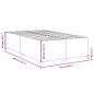 Preview: Bettgestell ohne Matratze Taupe 120x200 cm Stoff