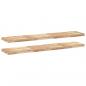 Preview: Schweberegale 2 Stk. 120x30x4 cm Massivholz Akazie Unbehandelt