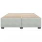 Preview: Bettgestell ohne Matratze Hellgrau 180x200 cm Samt