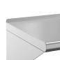 Preview: Wandregal 50x30x31 cm Silbern Edelstahl
