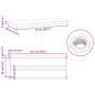 Preview: Wandregale 2 Stk. 75x30x3 cm Silbern Edelstahl