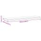 Preview: Wandregale 2 Stk. 100x23,5x3 cm Silbern Edelstahl