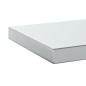 Preview: Wandregale 2 Stk. 100x23,5x3 cm Silbern Edelstahl