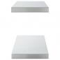 Preview: Wandregale 2 Stk. 100x23,5x3 cm Silbern Edelstahl