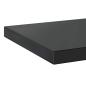 Preview: Wandregale 2 Stk. 50x30 cm Schwarz Edelstahl
