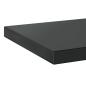 Preview: Wandregale 2 Stk. 50x30 cm Schwarz Edelstahl