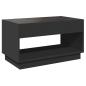 Preview: Couchtisch mit Infinity-LED Schwarz 90x50x50 cm