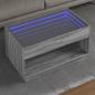 Preview: ARDEBO.de - Couchtisch mit Infinity-LED Grau Sonoma 90x50x50 cm