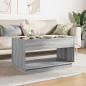 Preview: Couchtisch mit Infinity-LED Grau Sonoma 90x50x50 cm