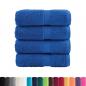 Preview: Premium-Gästetücher SOLUND 4 Stk. Blau 30x50 cm 600 g/m²