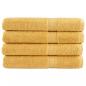 Preview: ARDEBO.de - Premium-Saunatücher SOLUND 4 Stk Gold 80x200 cm 600 g/m²