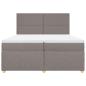 Preview: Boxspringbett mit Matratze Taupe 200x200 cm Stoff