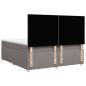 Preview: Boxspringbett mit Matratze Taupe 200x200 cm Stoff