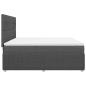 Preview: Boxspringbett mit Matratze Dunkelgrau 180x200 cm Stoff