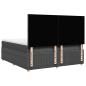 Preview: Boxspringbett mit Matratze Dunkelgrau 180x200 cm Stoff