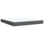 Preview: Boxspringbett mit Matratze Dunkelgrau 180x200 cm Stoff