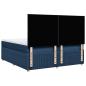Preview: Boxspringbett mit Matratze Blau 200x200 cm Stoff