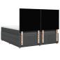 Preview: Boxspringbett mit Matratze Dunkelgrau 180x200 cm Stoff