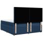 Preview: Boxspringbett mit Matratze Blau 180x200 cm Stoff