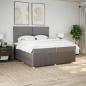 Preview: Boxspringbett mit Matratze Taupe 200x200 cm Stoff