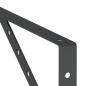 Preview: Regalträger 4 Stk. 40x2,5x25 cm Schwarz Edelstahl