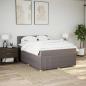 Preview: Boxspringbett mit Matratze Taupe 160x200 cm Stoff