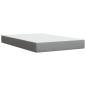 Preview: Boxspringbett mit Matratze Hellgrau 120x190 cm Stoff